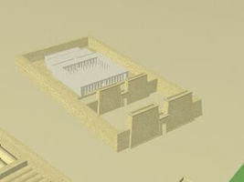 3-d reconstruction of the moruary temple of Amenhotep II