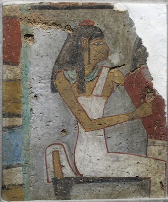 UC 28722, painting showing a seated woman
